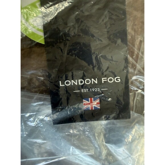 London Fog Womens Wool Double Breasted Peacoat With Scarf Pea Coat Black Large - Picture 10 of 12